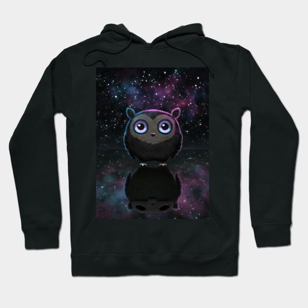 Galaxy owl Hoodie by laura-nagel